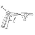 Complete Gun With Nozzles