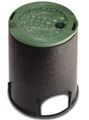 Round Valve Box Black Green Lid