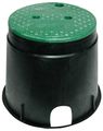 Round Valve Box Black Green Lid