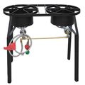 Double Burner Cooker Stand With Extension Kit Btu Per Burner