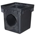 9" Square Catch Basin with 2 Outlets