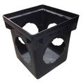 12" Square Basin with 4 Outlets