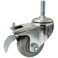 Swivel Post Caster With Brake With Post