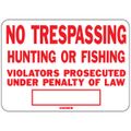 No Trespassing Hunting Or Fishing