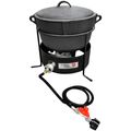 Gas Burner Qt Pot & Stand Usa Fittings