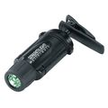 Clipmate Flaslight Black Green Leds