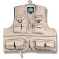 Large Khaki Pocket Fishing Vest