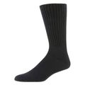 Work Sock Crew Style Welt Top Black