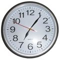 Round Silver Clock