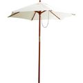 GARDEN PARASOL / UMBRELLA - 6.5' (2M) ROUND,