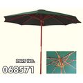 GARDEN PARASOL / UMBRELLA W/LIGHT- 9.84' ROUND-GREEN