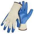 Latex Coated String Knit Gloves Lrg