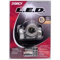 Led Lumens Metal Gear Headlight Aaa Batteries