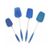SILICONE SMALL SCRAPER BLUE