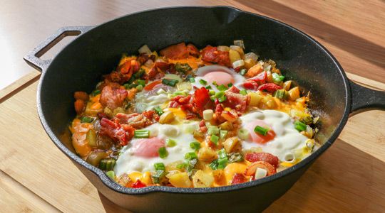 Blog image for Breakfast Skillet with Okra and Hoop Cheese