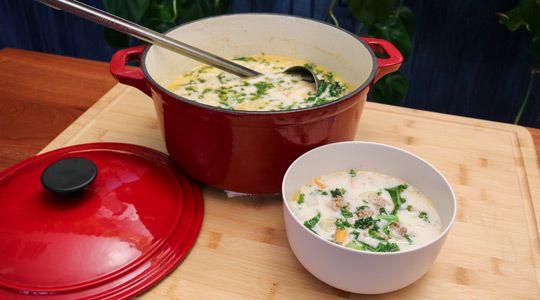 Blog image for Sausage Sweetpotato and Kale Soup