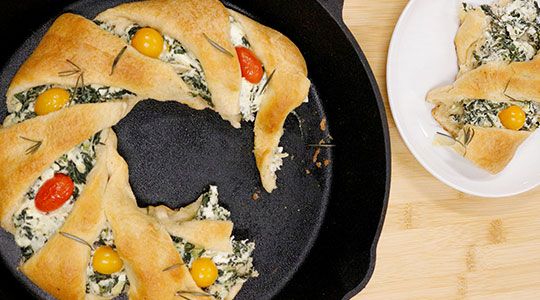 Blog image for Spinach & Artichoke Christmas Wreath