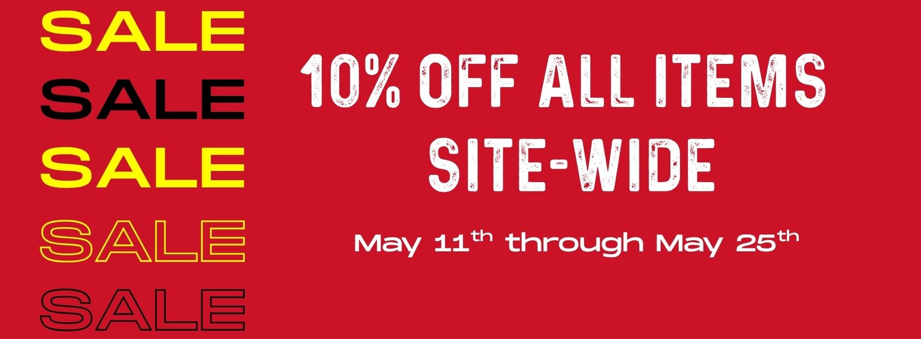 10% off sitewide sale