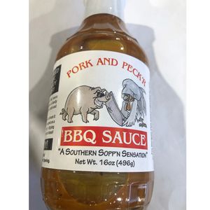 Pork and Peckr Sauce, BBQ 16 oz.image