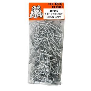 Tie Out Chain, #1 x 15 Ft., Galvanizedimage