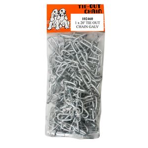 Tie Out Chain, #1 x 20 Ft., Galvanizedimage