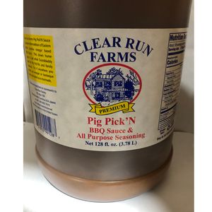 Clear Run Farms Fresh Market Pig PickN BBQ Sauce 1-Gallonimage