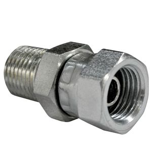 1404-04-04 Hydraulic adapter fitting 1/4 inch female x 1/4 inch maleimage
