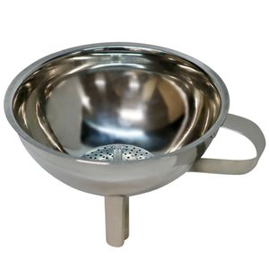 Stainless Steel Funnel with Removable Strainerimage