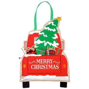 Light Up Christmas Truck Door Hangimage