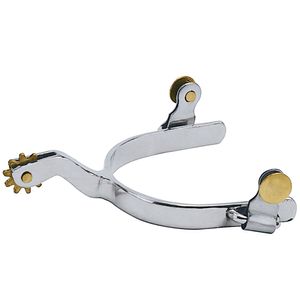 Mens Roping Spurs with Plain Bandimage