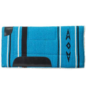 fleece lined saddle pad blueimage