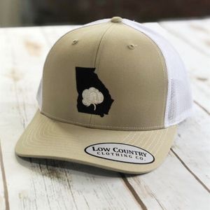 Low Country G.A. Cotton, Khaki/White Snapback Hatimage