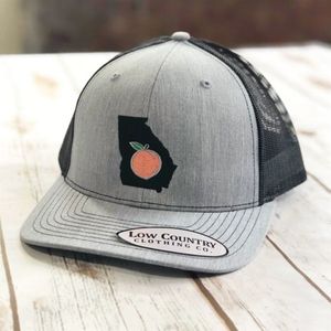 Low Country G.A. Peach, Gray/Black Snapback Hatimage