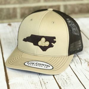Low Country N.C. Peanut, Khaki/Black Snapback Hatimage