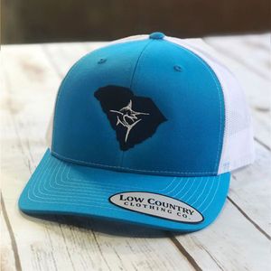 Low Country S.C. Marlin, Cyan/White Snapback Hatimage