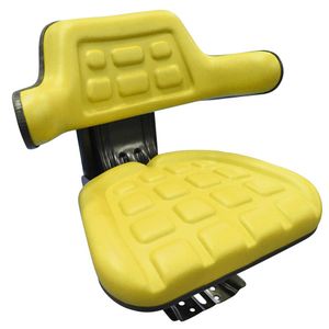 Tractor Seat Yellow with Slide & Suspensionimage