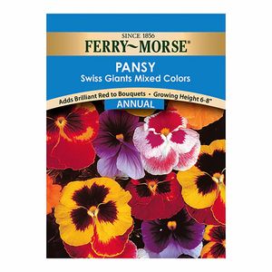 Ferry~Morse&reg; Pansy Swiss Giants Mixed Colors Flower Seedsimage