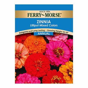 Ferry~Morse&reg; Zinnia Lilliput Mixed Colors Annual Seedsimage