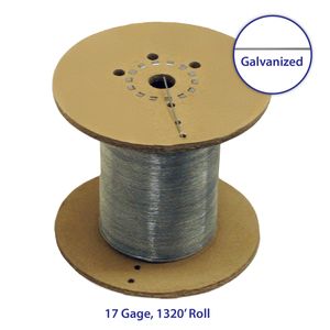 17 Gauge Galvanized Electric Fence Wire 1/4 Mile Roll (1320 Ft.)image