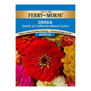 Ferry~Morse&reg; Zinnia California Giants Mixed Colors Annual Seedsimage
