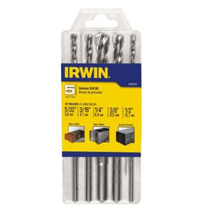 Masonry Speed Hammer Drill Bit Set 5 Piece Carbide Tipimage