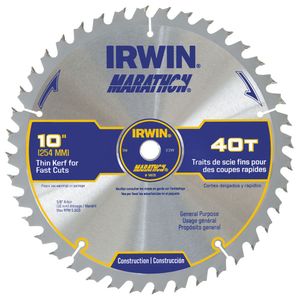 10 Table-Miter Saw Blade 40 Teeth Irwin&reg; Marathon&reg;image