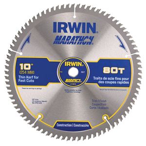 10 Table-Miter Saw Blade 80 Teeth Irwin&reg; Marathon&reg;image