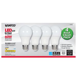 Satco A19 Led Bulb Equal To 60w-2700kimage