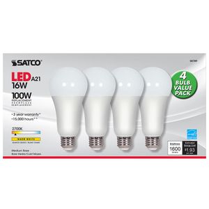 Satco A19 Led Bulb Equal To 100w-2700kimage
