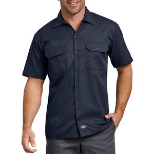 Dickies&reg; Short Sleeve Twill Work Shirt, Dark Navy, Mediumimage