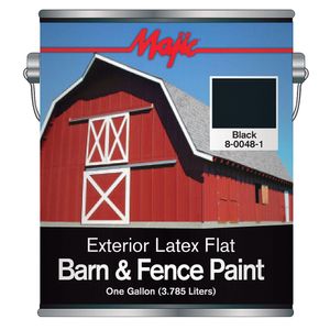 Black Latex Barn & Fence Paint Galimage