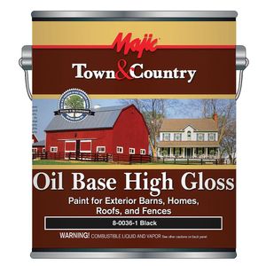 Black Exterior High Gloss Paint Gallonimage