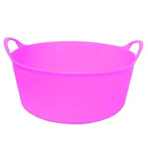 Tuff Short Flex Tub 4 Gallon Pinkimage