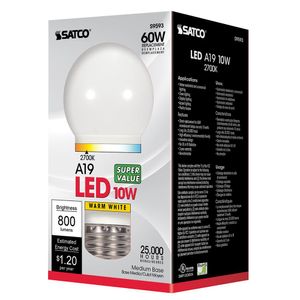 Frosted White LED Bulb 9.5Wimage
